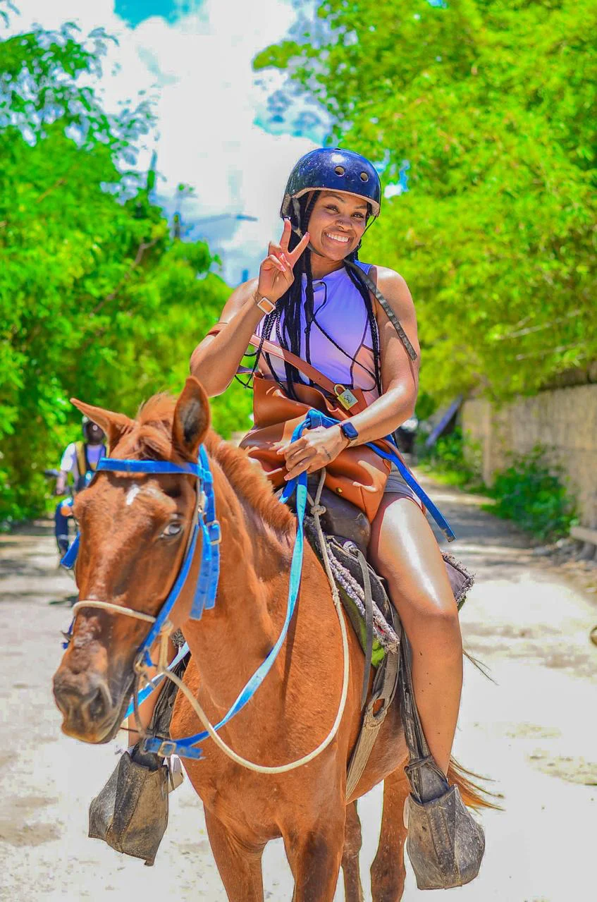 The countryside on horseback